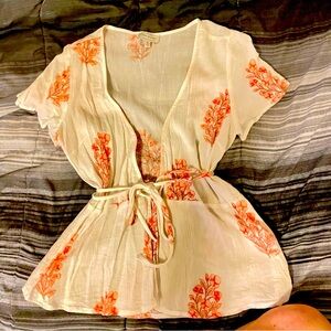 Lucky Brand wrap blouse